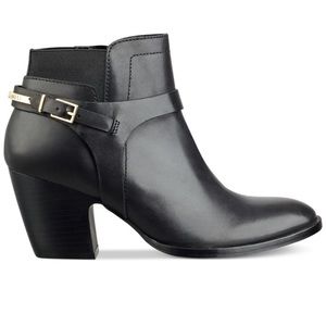 Ivanka Trump black leather booties size 6